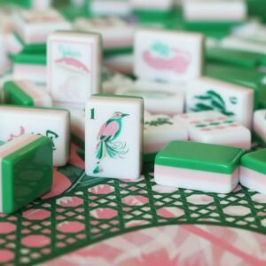 green palm bird mahjong tiles